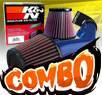 K&N® Air Filter + CPT® Cold Air Intake System (Blue) - 08-12 Chevy Malibu 2.4L 4cyl (with Air Pump)