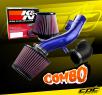 K&N® Air Filter + CPT® Cold Air Intake System (Blue) - 08-10 Pontiac G6 2.4L 4cyl (Without Air Pump)