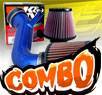 K&N® Air Filter + CPT® Cold Air Intake Extension (Blue) - 08-10 Cadillac CTS 4dr 3.6L V6