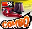 K&N® Air Filter + CPT® Cold Air Intake Extension (Red) - 08-10 Cadillac CTS 4dr 3.6L V6
