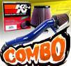 K&N® Air Filter + CPT® Cold Air Intake System (Blue) - 06-10 Jeep Commander 3.7L V6