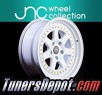 JNC Wheels - 17&quto; JNC048 White with Gold Rivet Rim - 4x100 - 17x8 inch (1 Single Wheel Only)