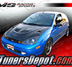 VIS EVO Style Carbon Fiber Hood - 00-04 Ford Focus