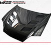 VIS AMS Style Carbon Fiber Hood - 03-06 Hyundai Tiburon