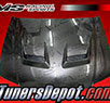 VIS JS Style Carbon Fiber Hood - 04-05 Acura TSX 4dr