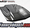 VIS Cowl Induction Style Carbon Fiber Hood - 10-12 Ford Mustang 