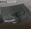 VIS Monster Style Carbon Fiber Hood - 92-95 Honda Civic 2dr