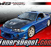 VIS EVO Style Carbon Fiber Hood - 95-99 Mitsubishi Eclipse 2dr