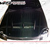 VIS JS Style Carbon Fiber Hood - 97-01 Honda Prelude