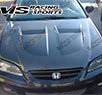 VIS Xtreme GT Style Carbon Fiber Hood - 98-02 Honda Accord 4dr