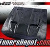 VIS Mach 5 Style Carbon Fiber Hood - 99-04 Ford Mustang 