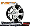 Rebel Racing Wheels Ace (Set of 4) - Universal 17x9.0 Black w/Machined Face (6x135, ET+0)