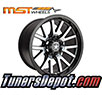 Rebel Racing Wheels Sierra (Set of 4) - Universal 16x8.0 Matte Black w/Machined Face (5x127, ET+0)