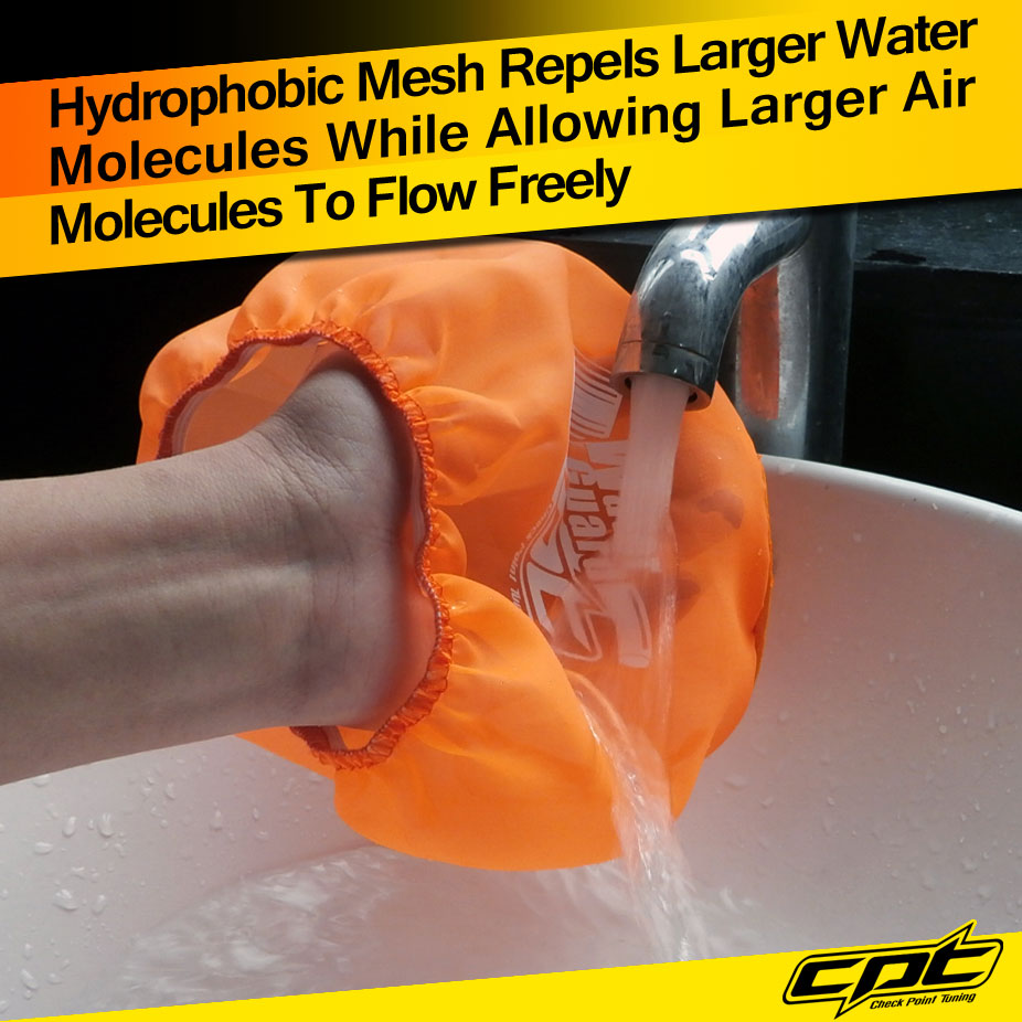 Automotive Water Guard Cold Air Intake PreFilter Cone Filter Cover for Nissan Large Black Air