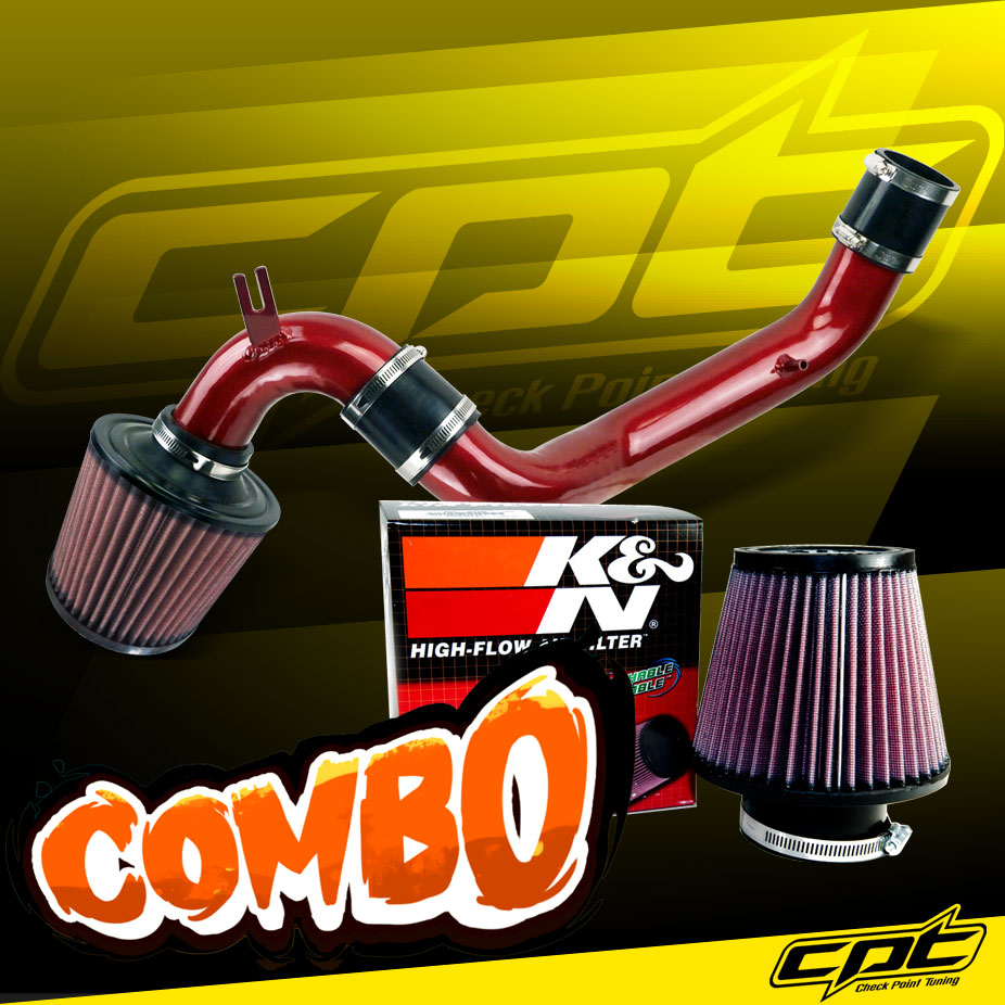 For 9599 Dodge Neon SOHC 2.0L 4cyl Red Cold Air Intake
