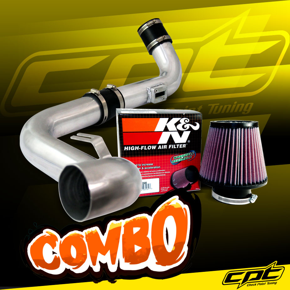 For 14-17 VW Jetta GLI 2.0L 2.0T Turbo Red Cold Air Intake Stainless Filter