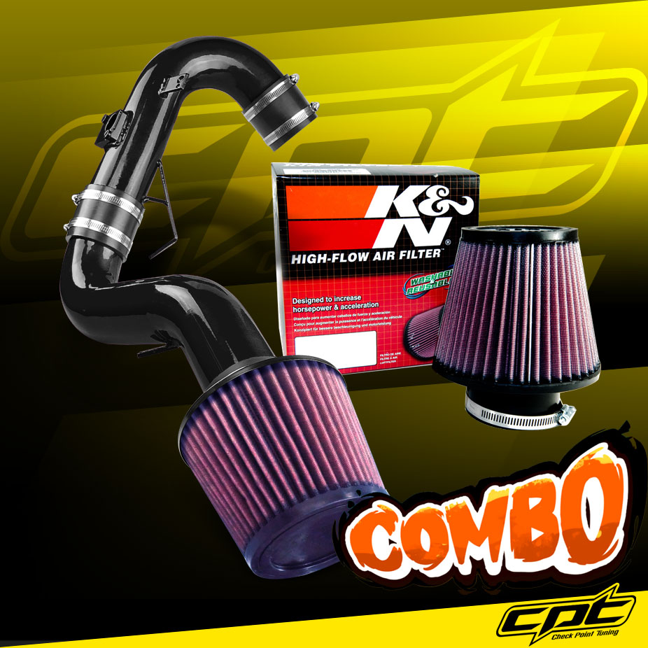 HPS PERFORMANCE POLISH SHORT RAM AIR INTAKE KIT w/ K&N FILTER 1116