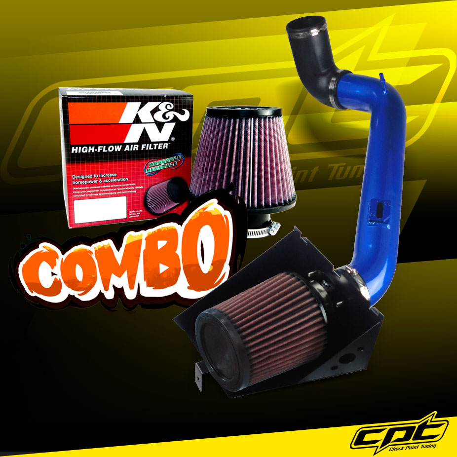 For 0711 Ford Expedition 5.4L V8 Blue Cold Air Intake + K&N Air Filter